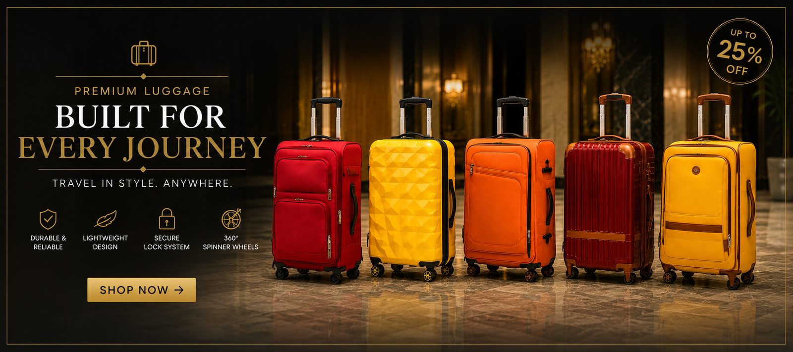Premium Suitcase Banner